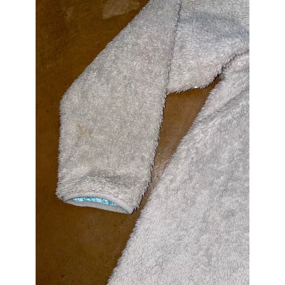 USA Palm Reversible Sherpa Fleece Pullover 1/4 Zip Gray Blue Men’s Size XL - Picture 3 of 10